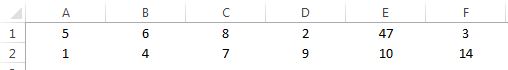 Nombres pour l'exemple des fonction MAX et MIN - Excel Québec