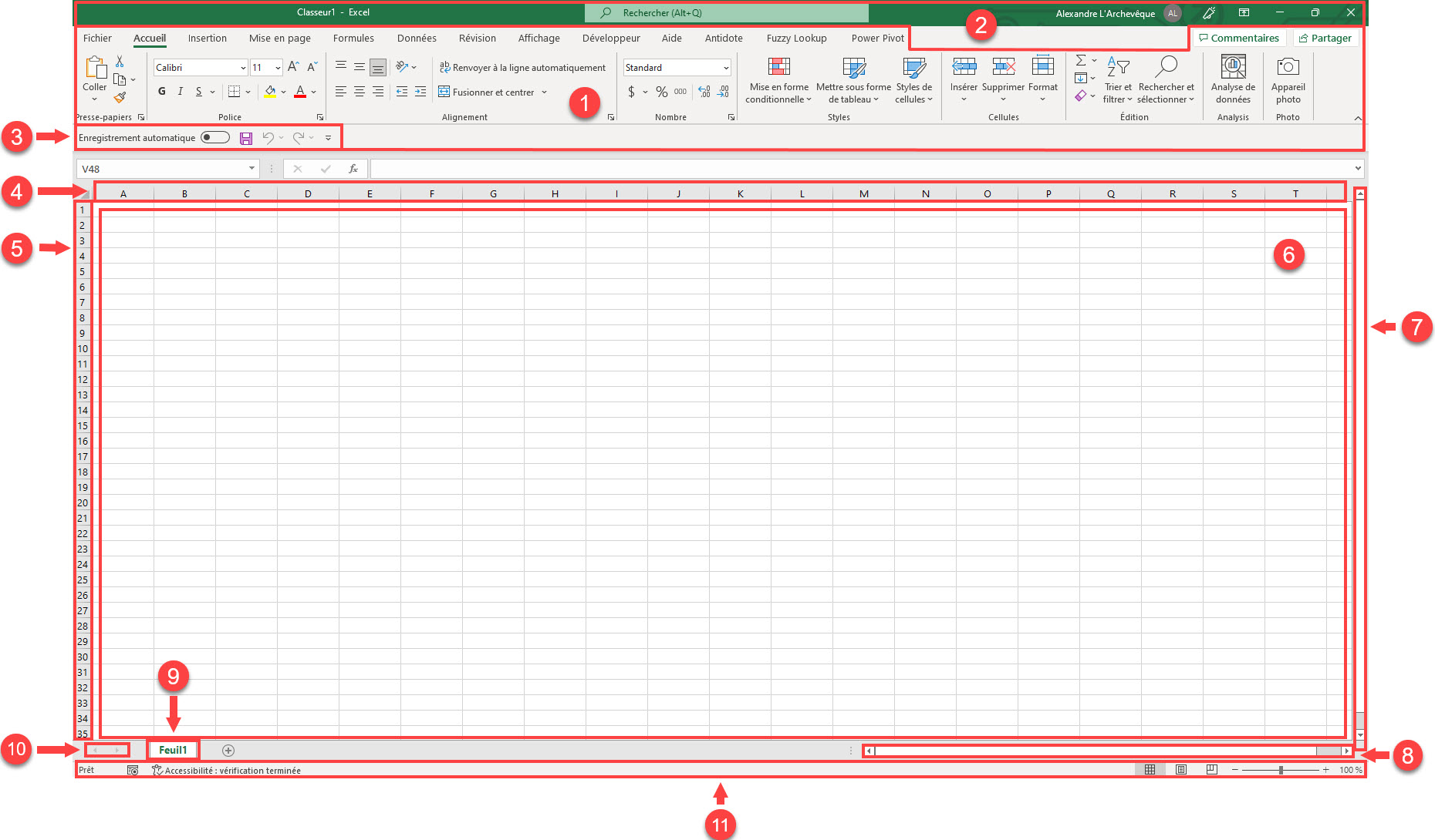 Les menus contextuels d'Excel