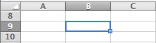 Sélection de cellules dans Excel